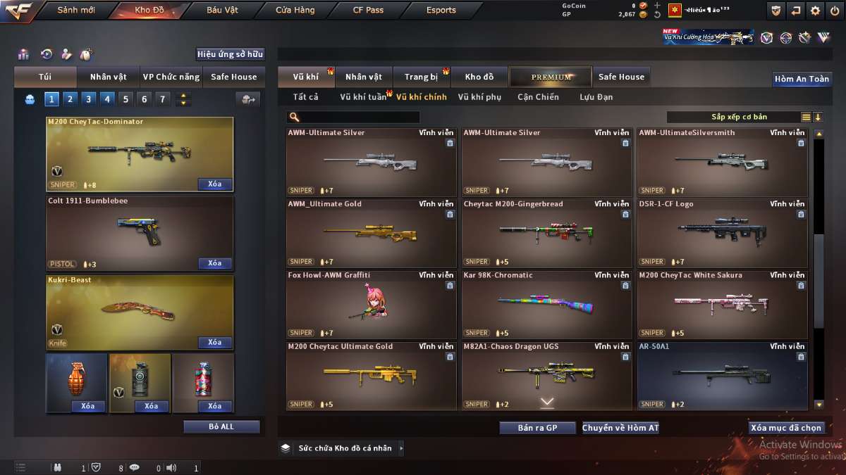 shop acc cf uy tin gia re